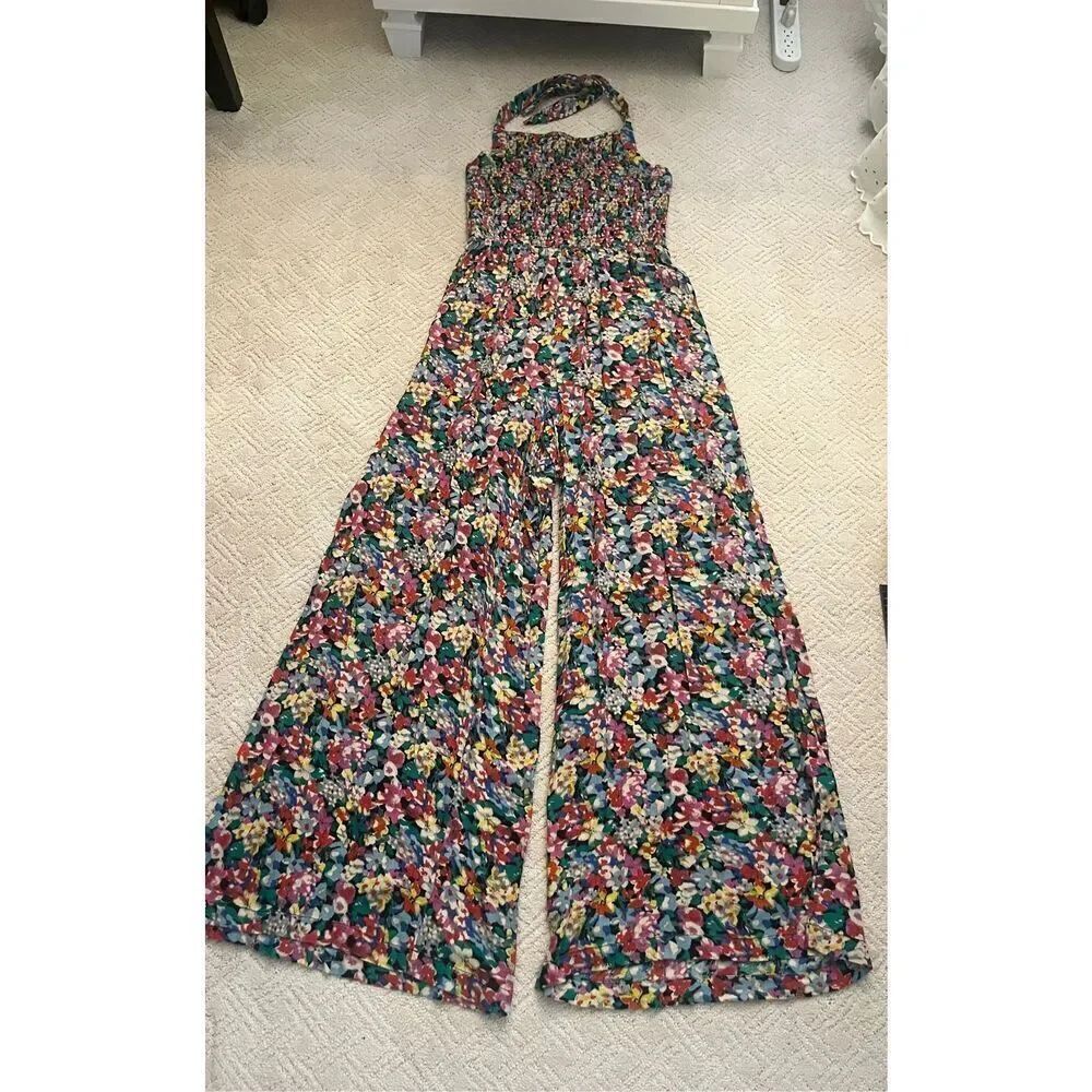 NWOT Urban Outfitters Floral Rayon Jumpsuit
